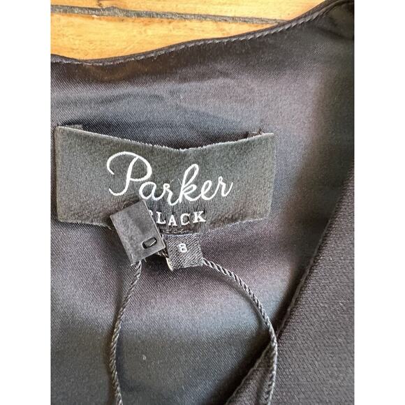 Parker Black Size S Sequin Sleeveless Mesh Cocktail Prom Dress NWT - Picture 11 of 15